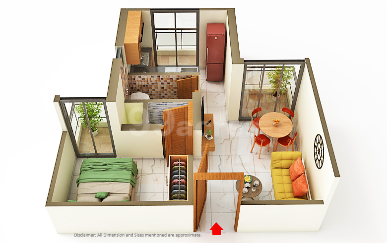 Suraksha Smart City 1 bhk vs 2 bhk